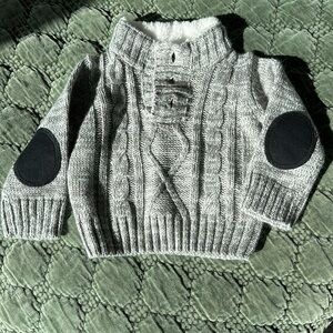 Little Lad sweater with fair fur collar! So cute and warm! Size 12M